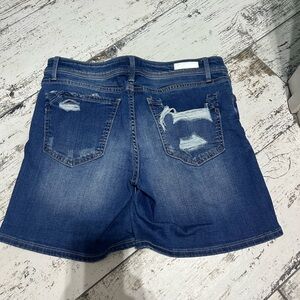 Buckle Black Distressed Denim Shorts